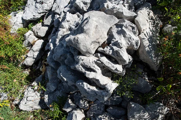 Primer Plano Sobre Una Roca Macizo Vercors Los Alpes Francia —  Fotos de Stock