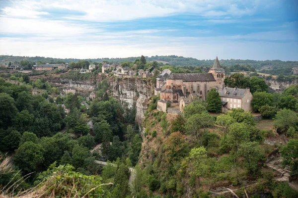 Kanion Bozouls Jego Architektura Aveyron Francja — Zdjęcie stockowe