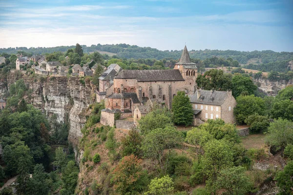 Kanion Bozouls Jego Architektura Aveyron Francja — Zdjęcie stockowe