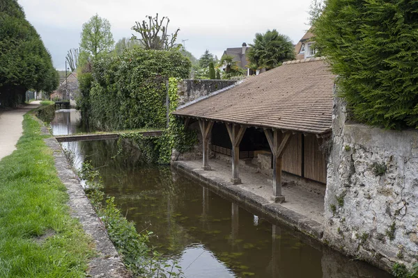 Wieś Chevreuse Południe Paryża Francji Typową Średniowieczną Architekturą — Zdjęcie stockowe