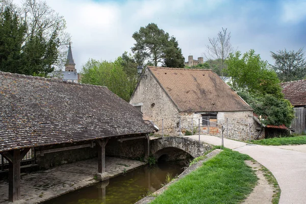 Village Chevreuse South Paris France Its Typical Medieval Architecture — Stock Photo, Image