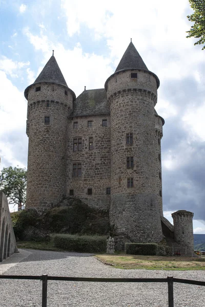 stock image Val Castle in the Cantal region of France