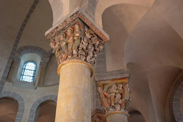 Interiér Baziliky Svatého Nectaira Francii — Stock fotografie