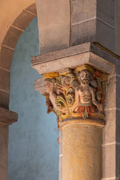 Interieur Van Basiliek Van Saint Nectaire Frankrijk — Stockfoto