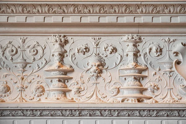 Detail Bas Relief Fireplace Chteau Chenonceau France — Stock Photo, Image