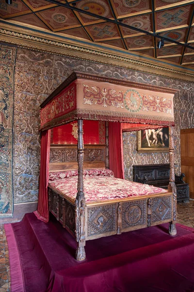 Room Chteau Chenonceau France Tapestry Walls — Stock Photo, Image