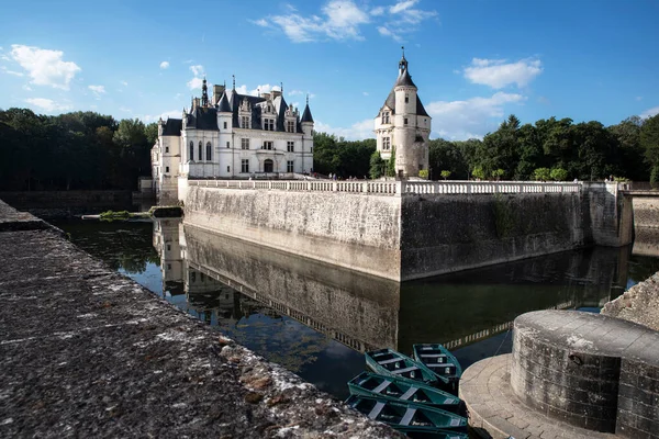 Slottet Chenonceau Vid Floden Loire Loire Dalen Frankrike — Stockfoto