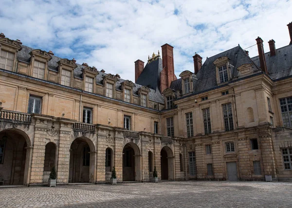 Exteriör Arkitektur Chteau Fontainebleau Frankrike — Stockfoto