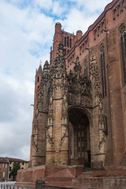 Fransa, Albi 'deki Saint Cecile Katedrali' nin mimarisi.