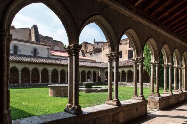 Fransa 'nın güneyinde Saint Hilaire' deki Cathar Manastırı