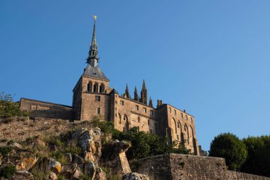 Mont Saint-Michel 'in Normandiya, Fransa' daki mimarisinin ayrıntıları