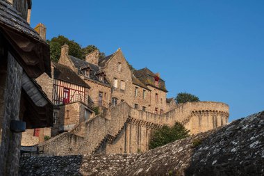 Mont Saint-Michel 'in Normandiya, Fransa' daki mimarisinin ayrıntıları