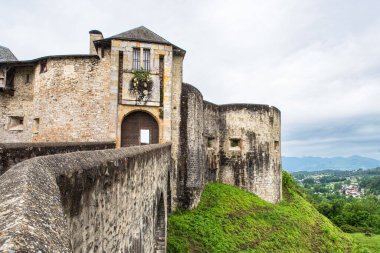 Medieval castle of Maulon-Licharre in the Pyrenees, France
