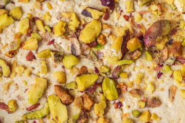 Halwa 'nın dokusu, susamlı Orta Doğu hamur işi.