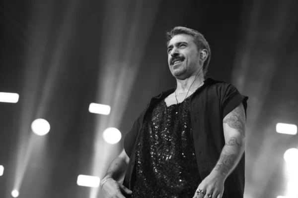 Şarkıcı Rayden Madrid Deki Wizink Center Konser Sırasında Sahne Alır — Stok fotoğraf