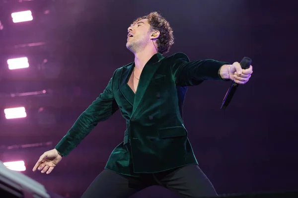 Singer David Bisbal Performs Concert Feel Alive Tour 2023 Wizcenter — Stock Photo, Image