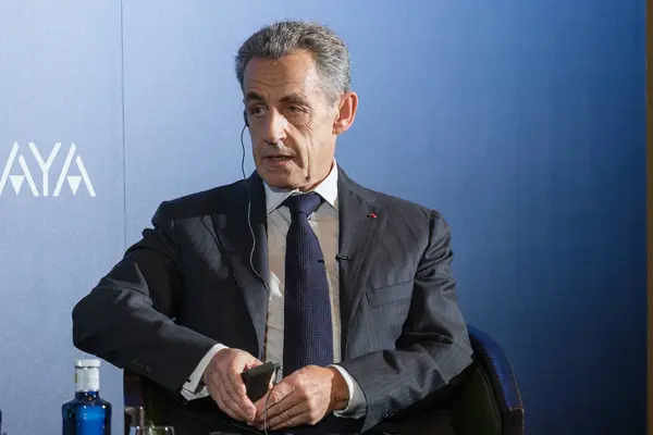 Former President French Republic Nicolas Sarkozy Presentation Book Years Struggles — Stock Photo, Image