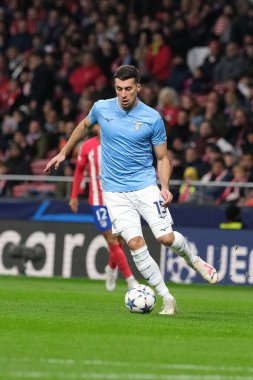 13 Aralık 2023 'te İspanya' nın Madrid kentinde düzenlenen UEFA Şampiyonlar Ligi Atletico de Madrid ve SS Lazio Mertropolitano Stadyumu sırasında SS Lazio Casale. 
