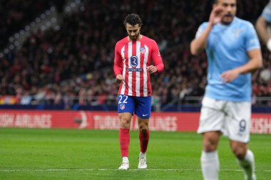 Atletico de Madrid 'den Mario Hermoso UEFA Şampiyonlar Ligi sırasında Madrid' de ve SS Lazio Mertropolitano Stadyumu 'nda 13 Aralık 2023' te İspanya 'nın Madrid kentinde. 