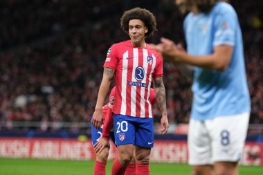 Atletico de Madrid 'den Axel Witsel UEFA Şampiyonlar Ligi sırasında Madrid' de ve SS Lazio Mertropolitano Stadyumu 'nda 13 Aralık 2023' te İspanya 'nın Madrid kentinde. 