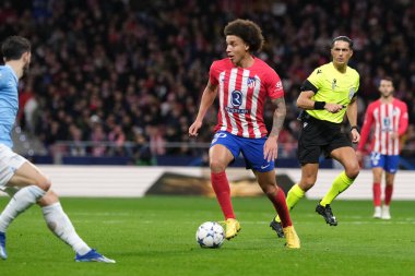 Atletico de Madrid 'den Axel Witsel UEFA Şampiyonlar Ligi sırasında Madrid' de ve SS Lazio Mertropolitano Stadyumu 'nda 13 Aralık 2023' te İspanya 'nın Madrid kentinde. 