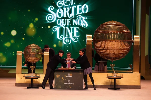 Die Kinder Von San Ildefonso Singen Dezember 2023 Teatro Real — Stockfoto