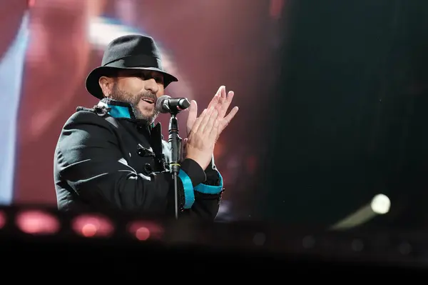 stock image the singer El Barrio (Jose Luis Figuereo Franco) during her performance at the wizcenter de Madrid. on December 22, 2023 in Madrid, Spain 