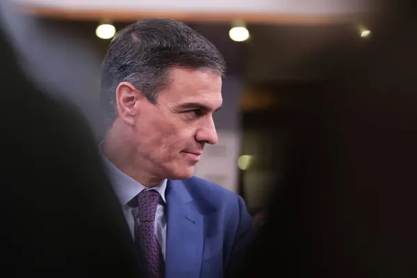 Premier Pedro Sanchez Woont Het Afsluitingsconcert Van Het Spaanse Voorzitterschap — Stockfoto