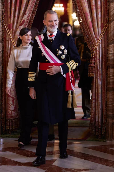 King Felipe Spainf Spain Attend Pascua Militar Ceremony Royal Palace — Stock Photo, Image