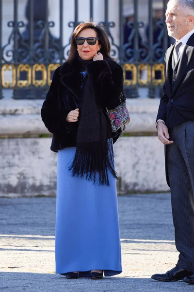 2024年1月6日 玛格丽特 罗伯斯出席了在西班牙马德里皇家宫举行的帕斯夸亚 米利塔仪式 — 图库照片