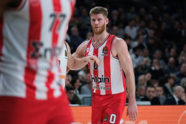 25 Ocak 2024 tarihinde İspanya 'nın Madrid kentinde oynanan ve Real Madrid ile Olympiacos Pire arasında oynanan Türk Hava Yolları EuroLeague karşılaşmasında Olympiacos Pire' den Walkup Thomas.