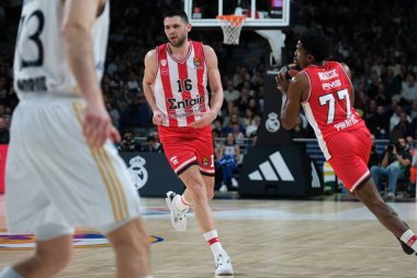 25 Ocak 2024 tarihinde İspanya 'nın başkenti Madrid' de oynanan ve Real Madrid ile Olympiacos Pire arasında oynanan Türk Hava Yolları EuroLeague karşılaşmasında Olympiacos Pire 'den Papanthe Kostas.