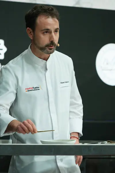 Spanish Chef Eduard Xatruch Enjoy Edition Madrid International Gastronomic Congress — Stock Photo, Image