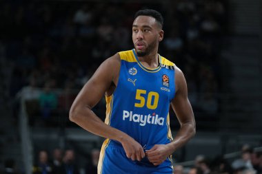 Maccabi Tel Aviv takımından Colson Bonzie, Real Madrid ile Maccabi Tel Aviv arasında oynanan EuroLeague maçında 30 Ocak 2024 tarihinde İspanya 'nın başkenti Madrid' de oynanan.