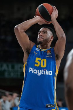 Maccabi Tel Aviv takımından Colson Bonzie, Real Madrid ile Maccabi Tel Aviv arasında oynanan EuroLeague maçında 30 Ocak 2024 tarihinde İspanya 'nın başkenti Madrid' de oynanan.