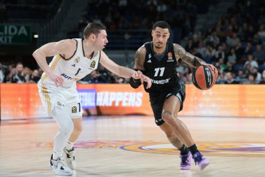 LDLC 'den Jackson Edwin Asvel Villeurbanne, Real Madrid ile LDLC Asvel arasında oynanan Türk Hava Yolları EuroLeague maçı sırasında 01 Şubat 2024 tarihinde İspanya' nın başkenti Madrid 'de oynanmıştır.. 