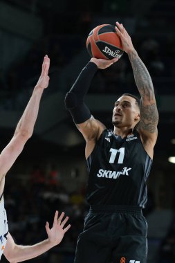 LDLC 'den Jackson Edwin Asvel Villeurbanne, Real Madrid ile LDLC Asvel arasında oynanan Türk Hava Yolları EuroLeague maçı sırasında 01 Şubat 2024 tarihinde İspanya' nın başkenti Madrid 'de oynanmıştır.. 