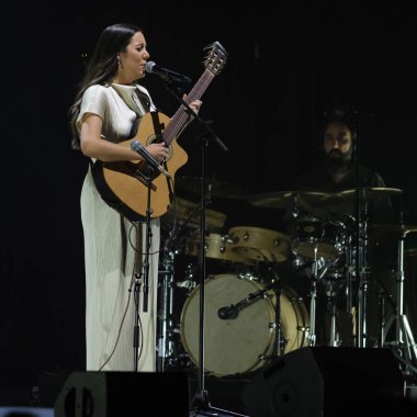 Şarkıcı ve söz yazarı Valeria Castro, Madrid 'deki Teatro Circo Price konserinde, 3 Şubat 2024' te İspanya 'nın Madrid kentinde.