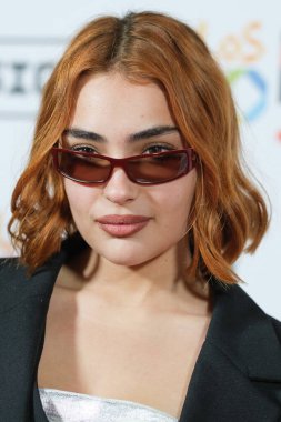 Violeta Hoda, İspanya 'nın Madrid şehrinde 7 Şubat 2024 tarihinde Eslava Tiyatrosu' nda düzenlenen 