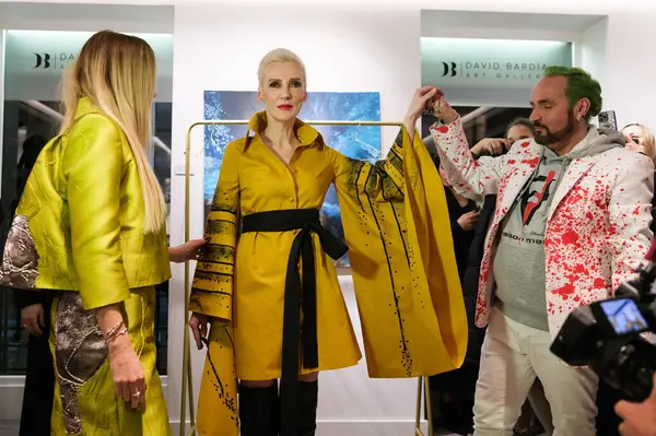 Maison Mesa Elena Ksanti Představují Synergii Umění Madrid Moda 2024 — Stock fotografie
