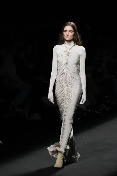 Modelová Přehlídka Designem Claro Couture Během Mercedes Benz Fashion Week — Stock fotografie