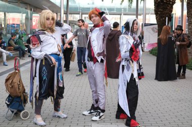 2 Şubat 2024 'te İspanya' nın Madrid şehrinde Japonya 'nın Ifema şehrindeki hafta sonu etkinliklerine bir Cosplayer katılır.