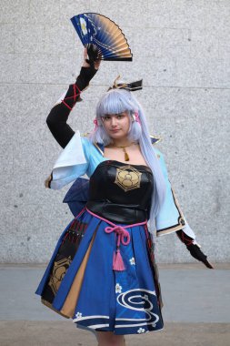 2 Şubat 2024 'te İspanya' nın Madrid şehrinde Japonya 'nın Ifema şehrindeki hafta sonu etkinliklerine bir Cosplayer katılır.