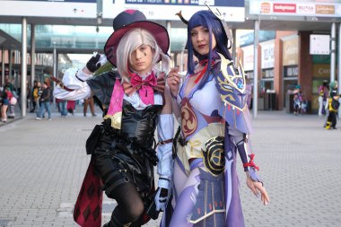 2 Şubat 2024 'te İspanya' nın Madrid şehrinde Japonya 'nın Ifema şehrindeki hafta sonu etkinliklerine bir Cosplayer katılır.