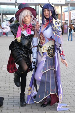 2 Şubat 2024 'te İspanya' nın Madrid şehrinde Japonya 'nın Ifema şehrindeki hafta sonu etkinliklerine bir Cosplayer katılır.