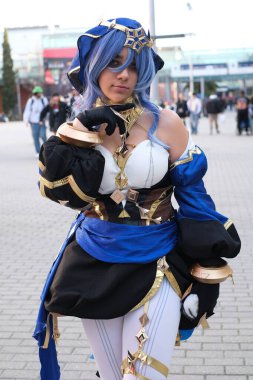2 Şubat 2024 'te İspanya' nın Madrid şehrinde Japonya 'nın Ifema şehrindeki hafta sonu etkinliklerine bir Cosplayer katılır.