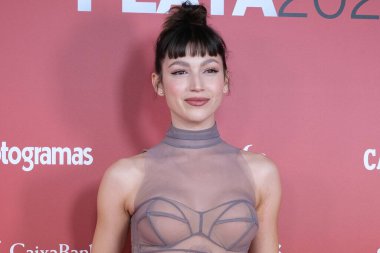 Ursula Corbero, İspanya 'nın Madrid şehrinde 26 Şubat 2024 tarihinde düzenlenen 