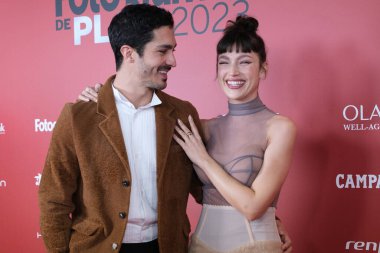 Ursula Corbero ve Chino Darin, İspanya 'nın Madrid şehrinde 26 Şubat 2024 tarihinde düzenlenen 