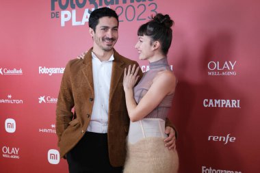 Ursula Corbero ve Chino Darin, İspanya 'nın Madrid şehrinde 26 Şubat 2024 tarihinde düzenlenen 