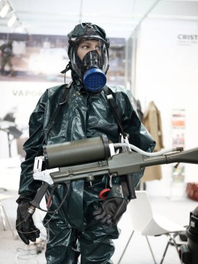 SICUR 2024 Uluslararası Güvenlik Gösterisi Madrid 'deki IFEMA' da (İspanya) görülmektedir. 28 Şubat 2024 İspanya